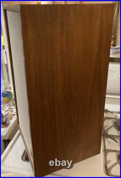 Acoustic Research AR2ax speakers Late 60's Walnut, Working, withAR logo pins Acoustic Research AR2ax speakers Late 60's Walnut, Working, withAR logo pins
