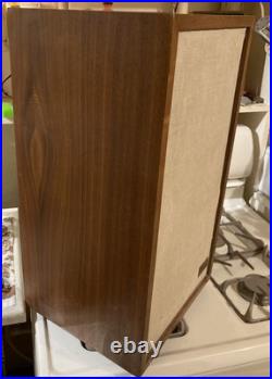 Acoustic Research AR2ax speakers Late 60's Walnut, Working, withAR logo pins Acoustic Research AR2ax speakers Late 60's Walnut, Working, withAR logo pins