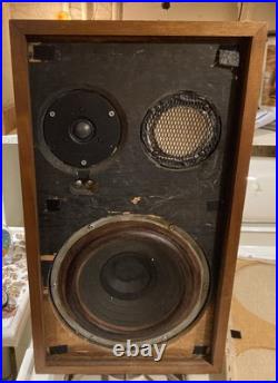 Acoustic Research AR2ax speakers Late 60's Walnut, Working, withAR logo pins Acoustic Research AR2ax speakers Late 60's Walnut, Working, withAR logo pins