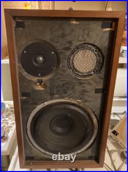 Acoustic Research AR2ax speakers Late 60's Walnut, Working, withAR logo pins Acoustic Research AR2ax speakers Late 60's Walnut, Working, withAR logo pins