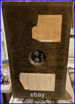 Acoustic Research AR2ax speakers Late 60's Walnut, Working, withAR logo pins Acoustic Research AR2ax speakers Late 60's Walnut, Working, withAR logo pins