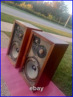 Acoustic Research AR3A AR-3A Speakers Works Tested(BOTH WOOFERS NEED REFOAM)
