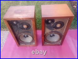 Acoustic Research AR3A AR-3A Speakers Works Tested(BOTH WOOFERS NEED REFOAM)