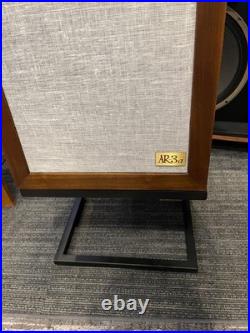 Acoustic Research AR3A Speakers With Stands, Pro Restored, Near Mint