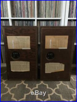 Acoustic Research AR3 Speakers, All Original Parts, Walnut