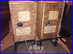 Acoustic Research AR3 Speakers Rare Blonde Pair Early Serial #C11656, C11655