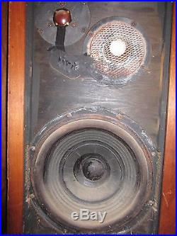 Acoustic Research AR3 Vintage Speakers Pair (2) for Parts or Repair PICK UP ONLY