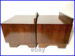 Acoustic Research AR3a Custom Made Mahogany Stands with Drawer Fits Many Speaker