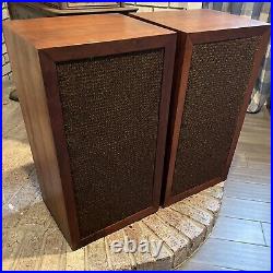 Acoustic Research AR3a Speakers & Stands Solid Wood Cabinet Audiophile Vintage