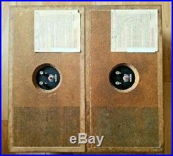 Acoustic Research AR4X Speakers Pair NORM & Emblems Cabinet 19X10X9 inch TESTED