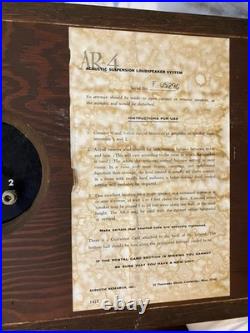 Acoustic Research AR4 AR2a AR2ax Vintage Speakers Lot