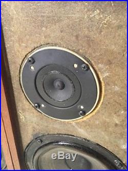 Acoustic Research AR4x Speakers. Cloth Surrounds, Recapped, Good Pots. Matched