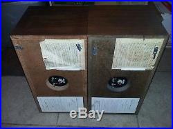 Acoustic Research AR4x Speakers Nice Cabinets! Works with issues