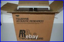 Acoustic Research AR8LS Vintage Hi-Fi Stereo Bookshelf Speakers MINT BOXED