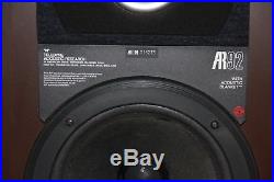 Acoustic Research AR92 Speakers Used (with Refoamed Woofers)