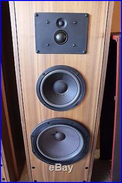 Acoustic Research AR9LS Vintage Speakers Matching Pair Wood Grain Tested