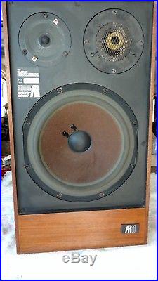 Acoustic Research AR-11 Loudspeakers (pair) Tested Excellent Sound Quality