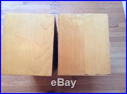 Acoustic Research AR-1 Speakers Blonde Birch Original Grills