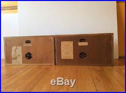 Acoustic Research AR-1 Speakers Blonde Birch Original Grills