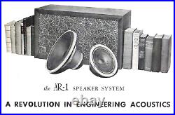 Acoustic Research AR-1 vintage Speakers