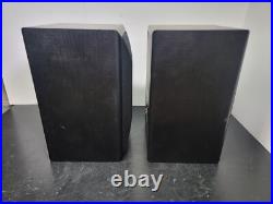 Acoustic Research AR 206 HO Bookshelf Speakers Black 4 Ohm Tested Loud Nice
