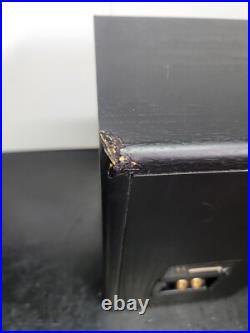 Acoustic Research AR 206 HO Bookshelf Speakers Black 4 Ohm Tested Loud Nice