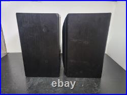 Acoustic Research AR 206 HO Bookshelf Speakers Black 4 Ohm Tested Loud Nice