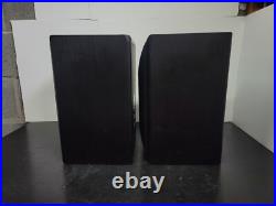 Acoustic Research AR 206 HO Bookshelf Speakers Black 4 Ohm Tested Loud Nice
