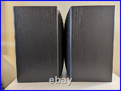 Acoustic Research AR 206 HO Bookshelf Speakers Black. US made