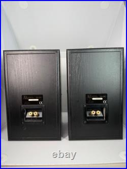 Acoustic Research AR 206 HO Bookshelf Speakers Pair Black for Home Stereo System