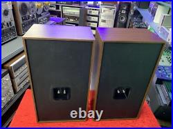 Acoustic Research AR 25 Speakers 2 Way 50 Watts RMS Vintage 1979 WORK Good Look