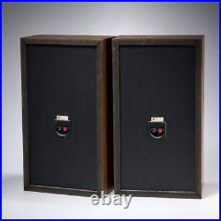 Acoustic Research AR 28B Brown Speakers Pair 1970s Local Pickup Only