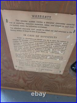 Acoustic Research AR-2A Pair Read Desc
