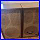 Acoustic Research AR 2A Vintage Speakers Tested & Working Damaged Grill Cloth