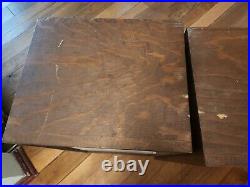 Acoustic Research AR-2A Vintage Speakers Wood Cabinets Untested Read