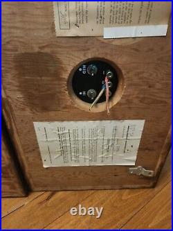 Acoustic Research AR-2A Vintage Speakers Wood Cabinets Untested Read