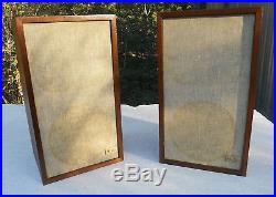 Acoustic Research AR-2Ax Set of 2 Vintage Speakers Cloth Surround Woofers