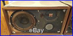 Acoustic Research AR-2Ax Set of 2 Vintage Speakers Early Cloth Surrounds 1 Owner
