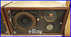 Acoustic Research AR-2Ax Set of 2 Vintage Speakers Early Cloth Surrounds 1 Owner