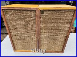 Acoustic Research AR-2 Vintage HiFi Floor Speakers Untested Read