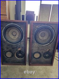 Acoustic Research AR-2aX -Vintage Speakers Set Of 2 Walnut Cabinets Untested