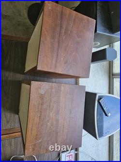 Acoustic Research AR-2aX -Vintage Speakers Set Of 2 Walnut Cabinets Untested