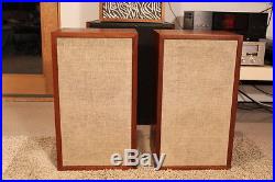 Acoustic Research AR-2ax 1960’s EARLY Vintage 3-way Stereo Speakers NR