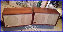 Acoustic Research AR-2ax 1960’s EARLY Vintage 3-way Stereo Speakers & Stands