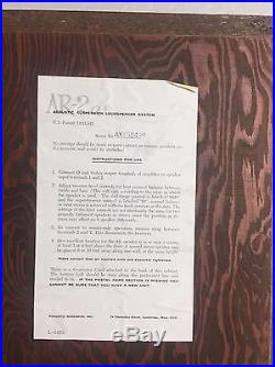 Acoustic Research AR-2ax Acoustic Suspension Loudspeaker System, Two Speakers