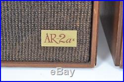 Acoustic Research AR-2ax Bookshelf Speakers Vintage Made in USA
