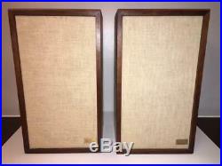 Acoustic Research AR-2ax Loudspeaker Pair, Oil-Wal, AX 241604 and AX 241606, VGC
