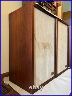 Acoustic Research AR-2ax Speakers Pair Wooden Cabinet Bought New Well Taken Care