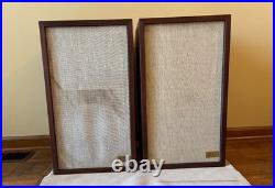 Acoustic Research AR-2ax Speakers Pair Wooden Cabinet Bought New Well Taken Care