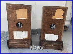 Acoustic Research AR 2ax Speakers, Stands, New Grills, New Caps, Pair, Vintage